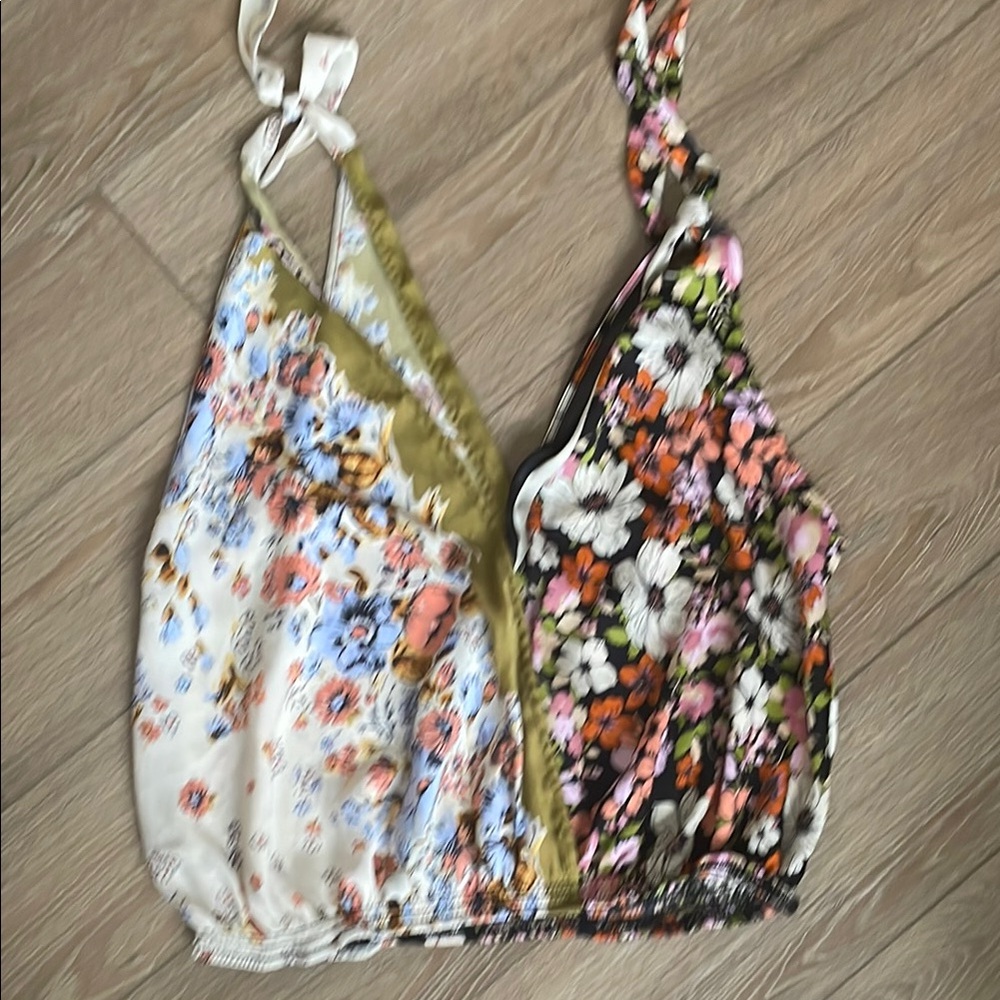 Free People Scarf Floral Tank Top